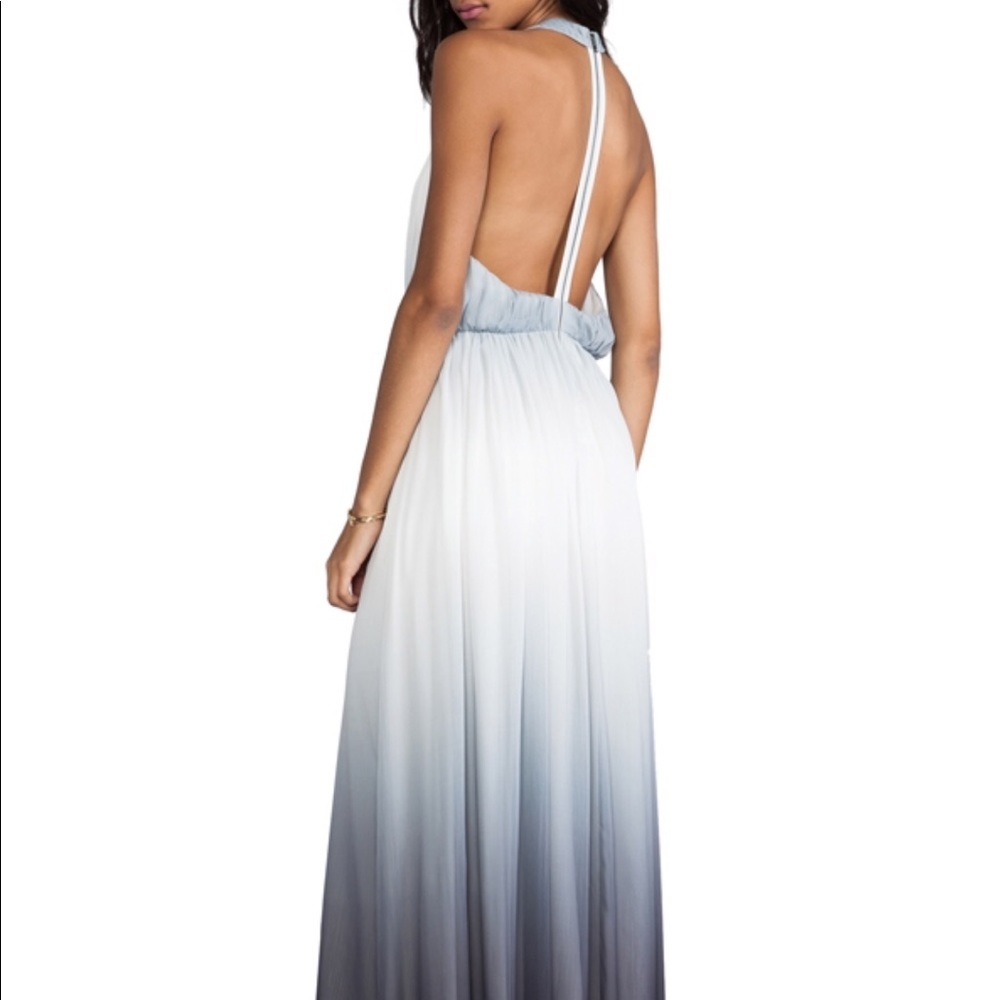 Alice + Olivia Jinny ombré georgette gown